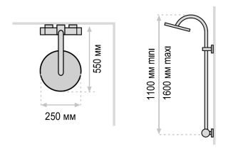 Душевая стойка Valentin  Elle&lui ROND